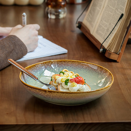 Flame Ceramic Salad Plate