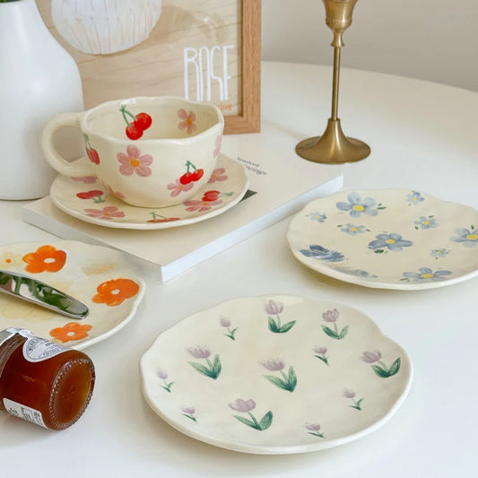 Flower Ceramic Plates