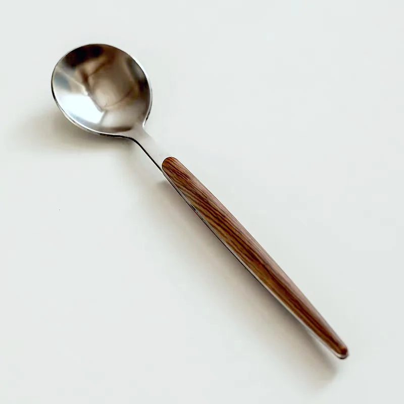 Wooden Handle Glass Coffee Mug
