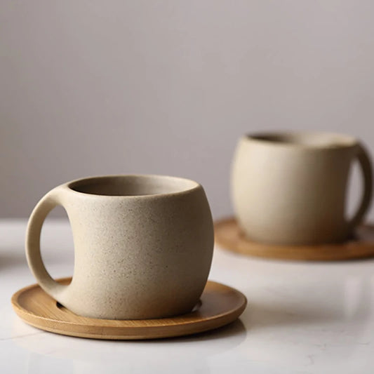 Curved Ceramic Mug