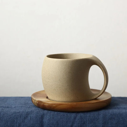 Curved Ceramic Mug