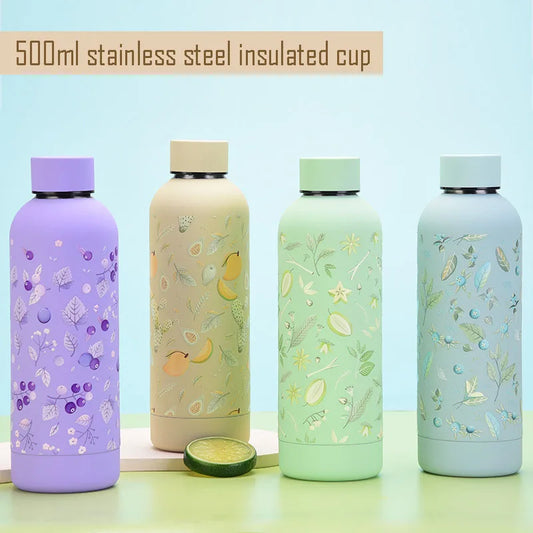 Bright Floral Travel Thermos