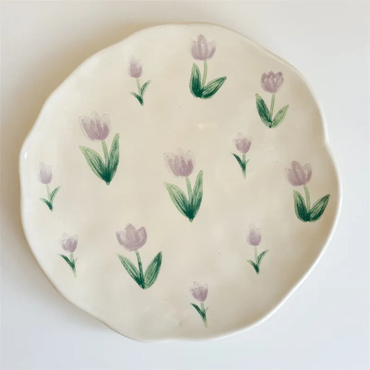 Flower Ceramic Plates