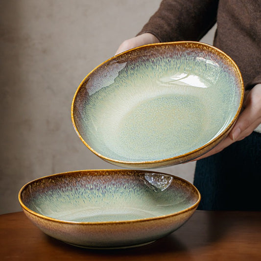 Flame Ceramic Salad Plate