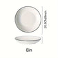 4pcs Pure White Plate Dinner Set