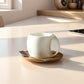 Curved Ceramic with Saucer