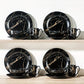 Black Plates And Bowls 16 Piece Gold Splash Ceramics Set