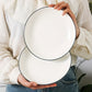 4pcs Pure White Plate Dinner Set