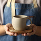 Curved Ceramic with Saucer