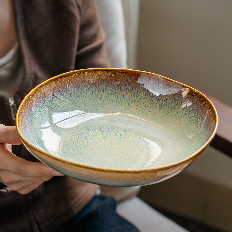 Flame Ceramic Salad Plate
