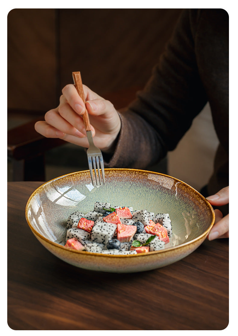 Flame Ceramic Salad Plate
