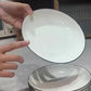 4pcs Pure White Plate Dinner Set
