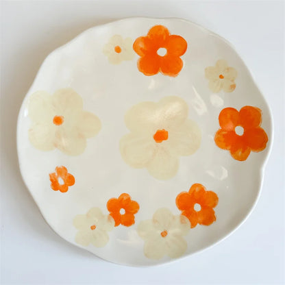 Flower Ceramic Plates