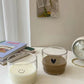Heart Pattern Latte Glass