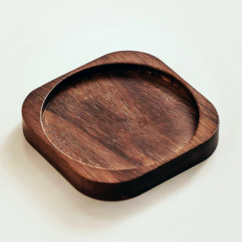 Wooden Handle Glass Coffee Mug