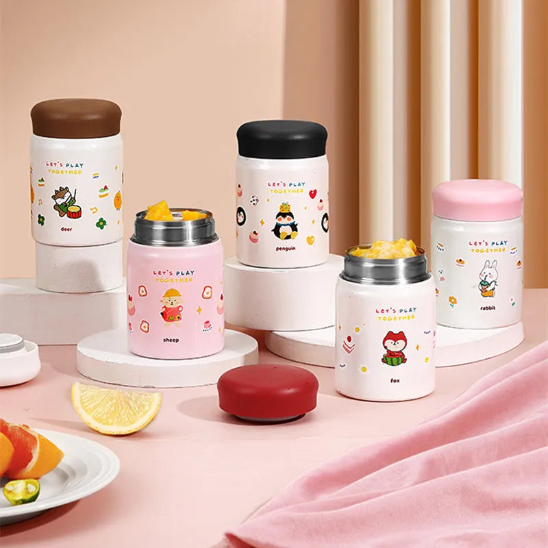 Mini Cartoon Travel Thermos
