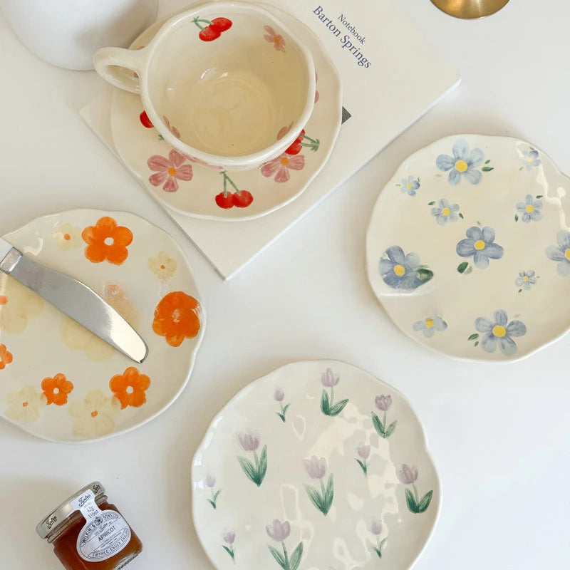 Flower Ceramic Plates
