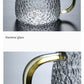 Hammer Pattern Glass Coffee Cup