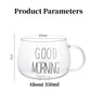 Breakfast Coffee Glass