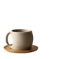 Curved Ceramic Mug