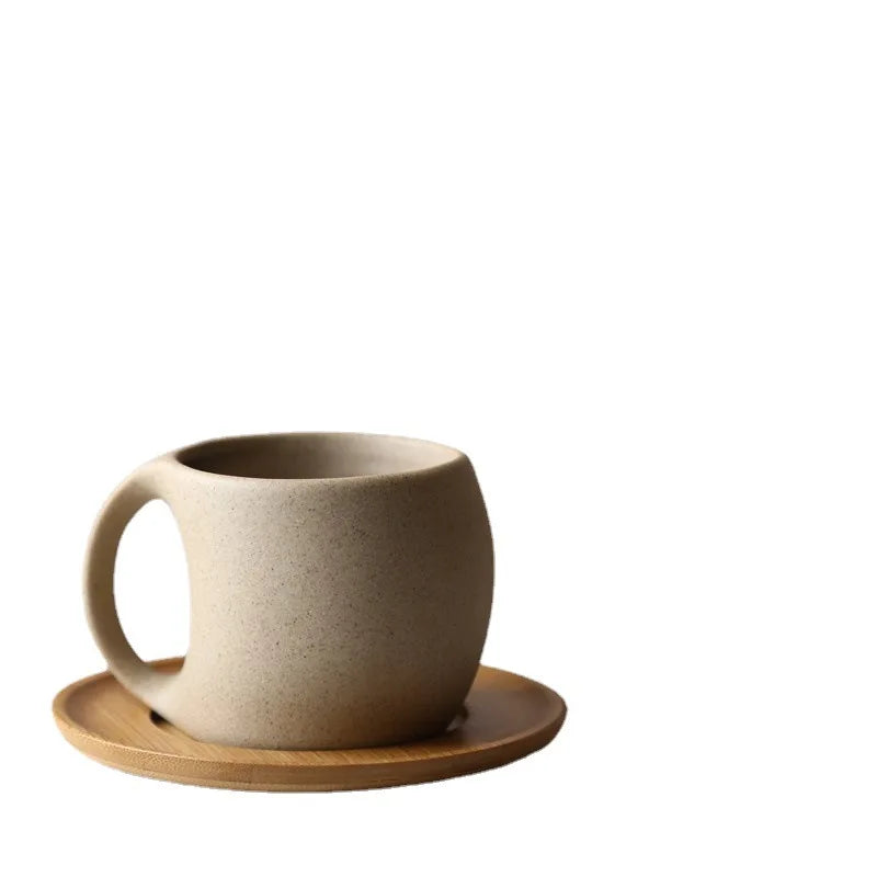Curved Ceramic Mug