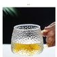 Hammer Pattern Glass Coffee Cup