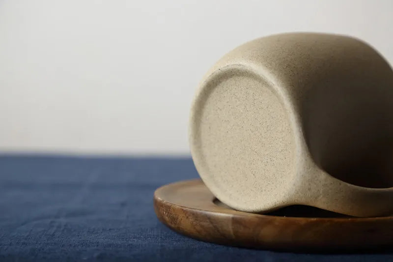 Curved Ceramic Mug