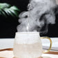 Hammer Pattern Glass Coffee Cup