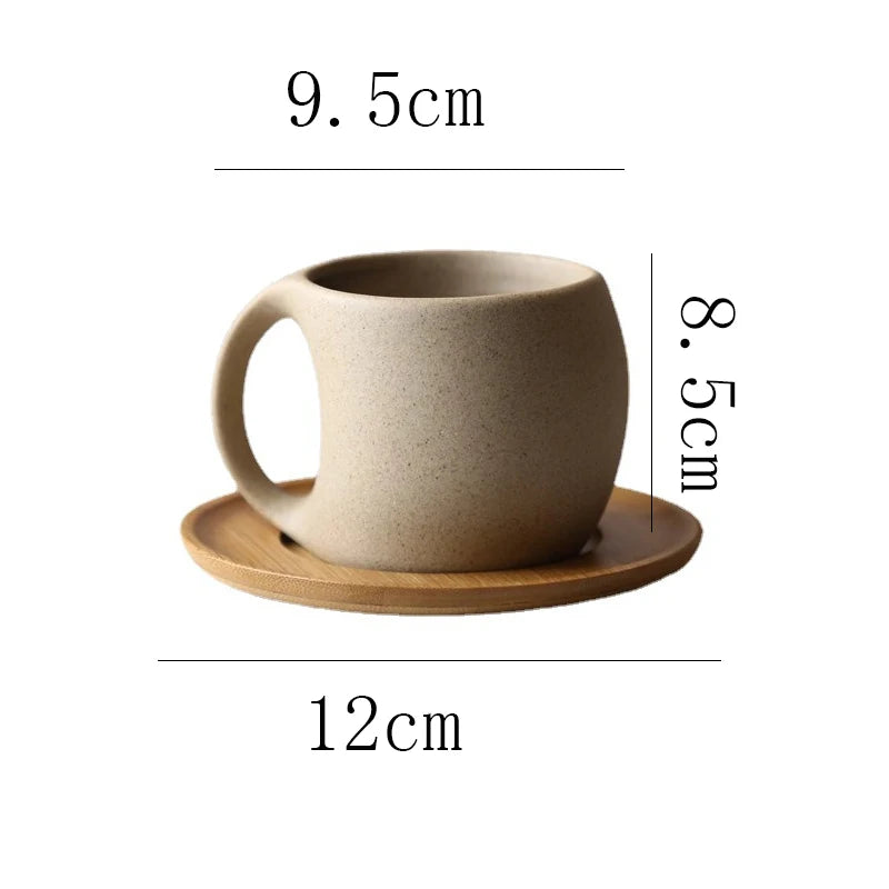 Curved Ceramic Mug