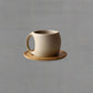 Curved Ceramic with Saucer