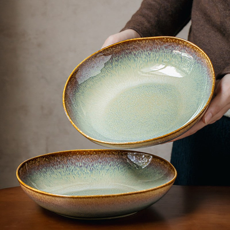 Flame Ceramic Salad Plate