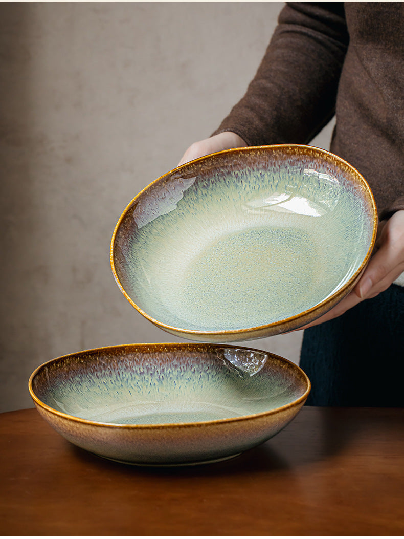 Flame Ceramic Salad Plate