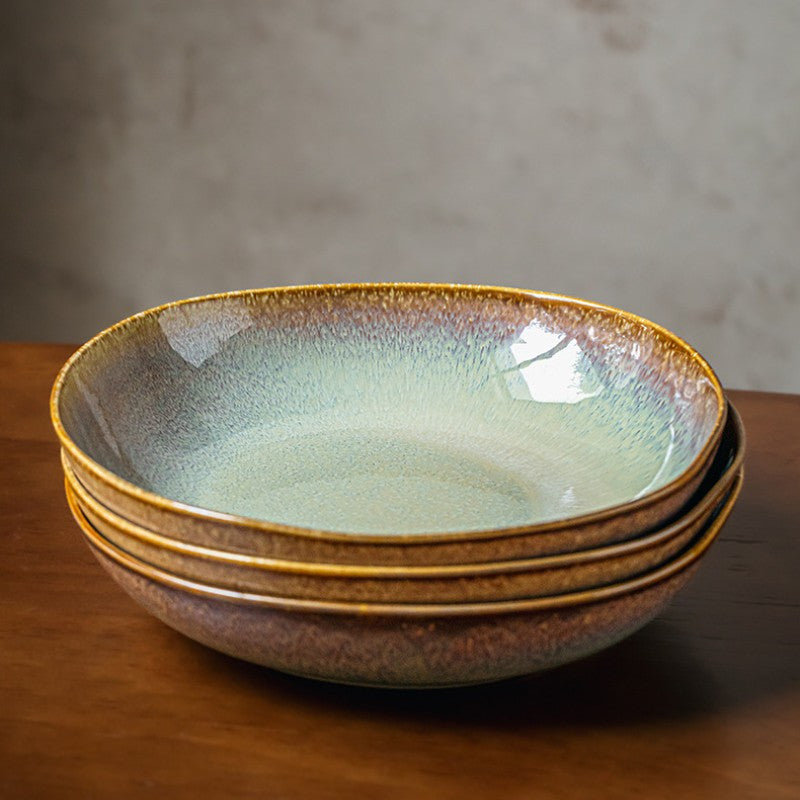 Flame Ceramic Salad Plate