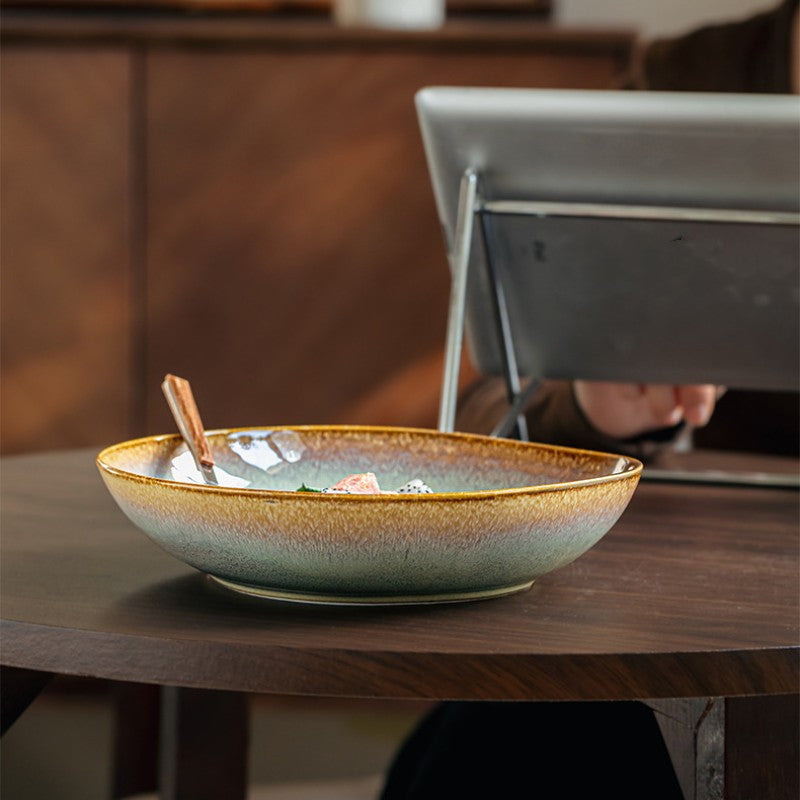 Flame Ceramic Salad Plate