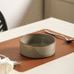 12pcs Elegant Dark Green & Matte Brown Ceramic Tableware Set